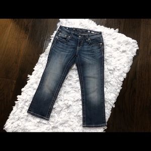 Miss Me Cuffed Capri Denim Jeans